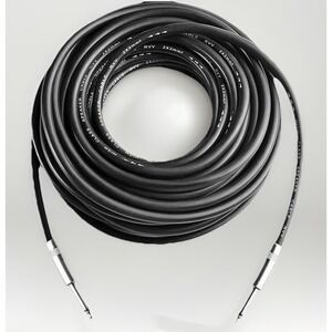 Speaker Microphone Cable Male Plugs 100ft with 1/4 inch Tip-Sleeve Connectors